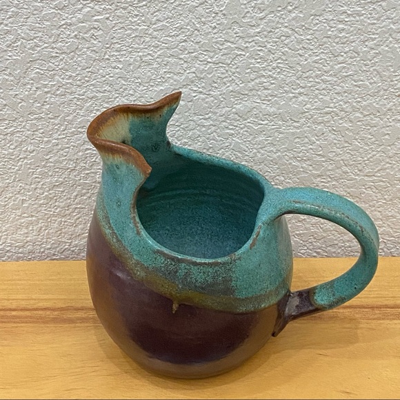 Fabrile Studios Big Bear CA Pottery 6.5”Pitcher Vase - Picture 6 of 15